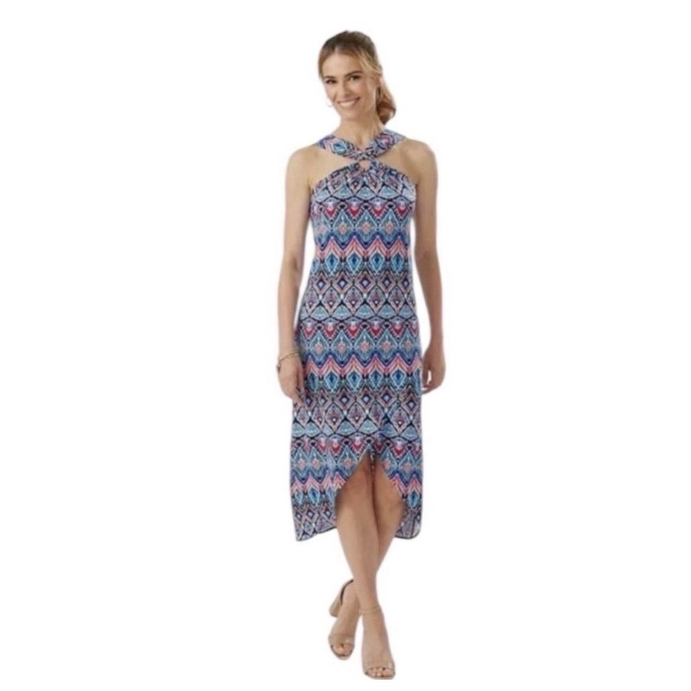 Tommy Bahama Prima Peacock Maxi Dress in the Amalfi Sea Size Large NWT